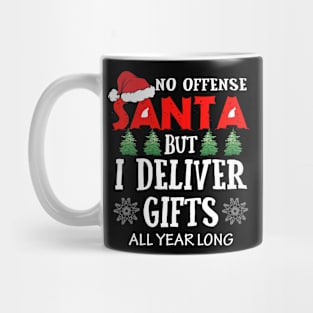 Funny Santa Postal Worker Mailman Christmas Gift Mug